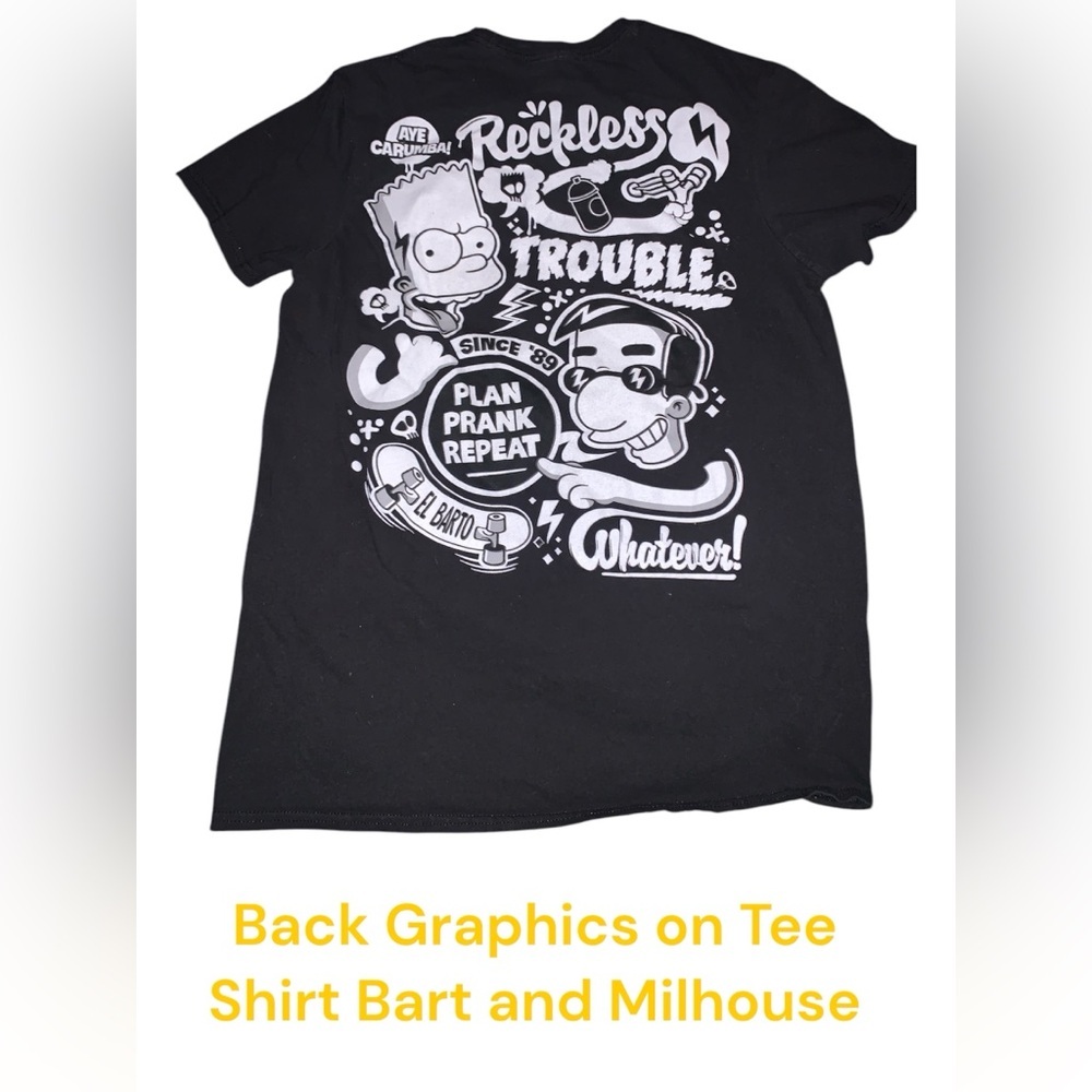 Limited edition Simpsons collab Freeze Short Sleeve Tee with Graphic - Picture 2 of 7